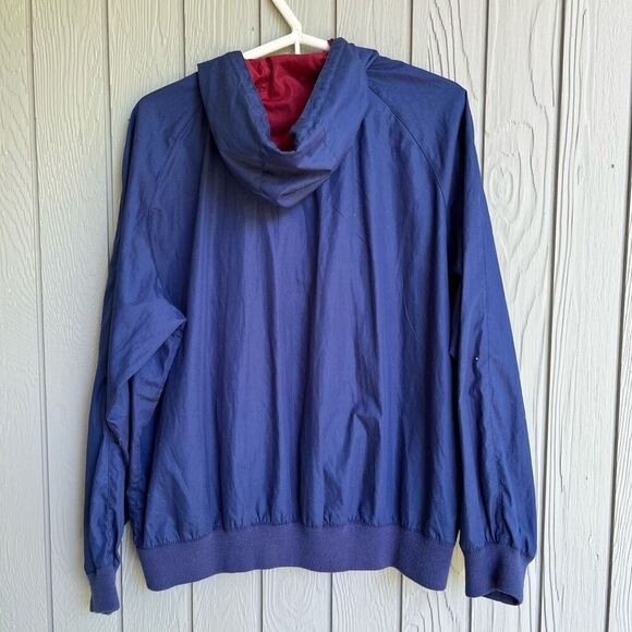 Vintage 80s Spalding Pullover Jacket L | Hooded Tennis Windbreaker Unisex - Picture 6 of 8